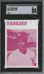 1977 Topps #568 Carlos May 9 card progressive proof.